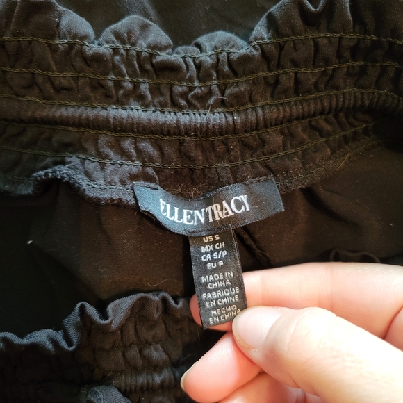 Ellen Tracy Black Casual Pants Size Small - Picture 4 of 11